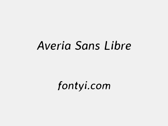 Averia Sans Libre