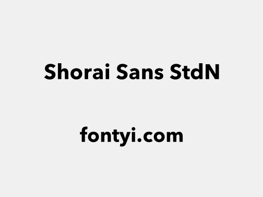 Shorai Sans StdN