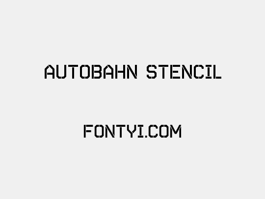 Autobahn Stencil