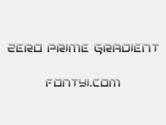Zero Prime Gradient