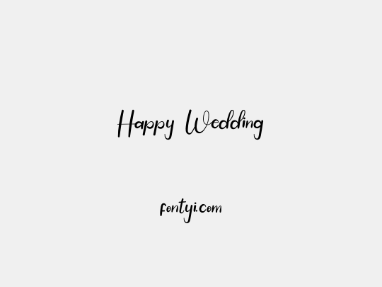 Happy Wedding