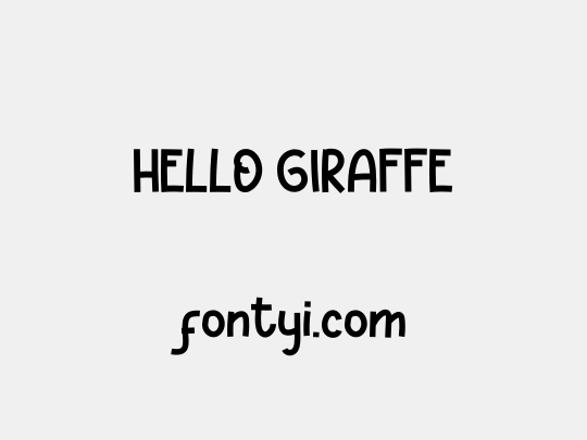 HELLO GIRAFFE