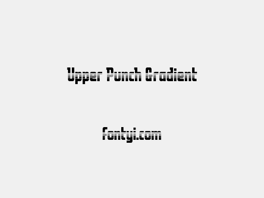 Upper Punch Gradient
