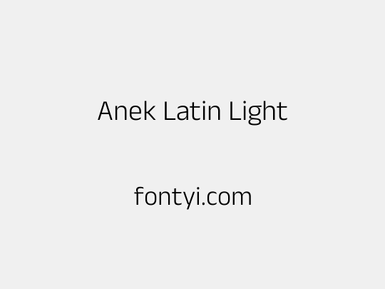 Anek Latin Light