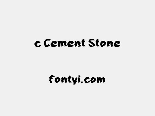 c Cement Stone
