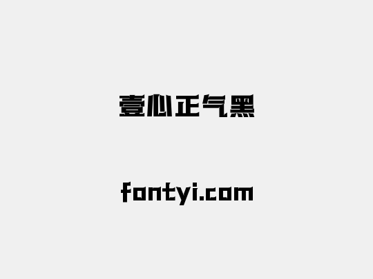 壹心正气黑