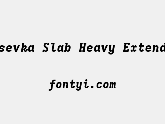 Iosevka Slab Heavy Extended