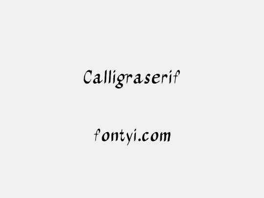Calligraserif