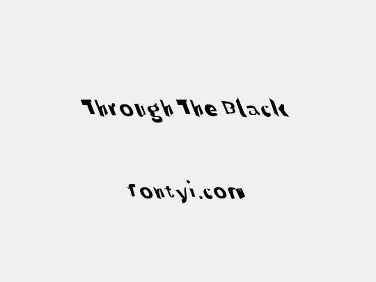 Through The Black