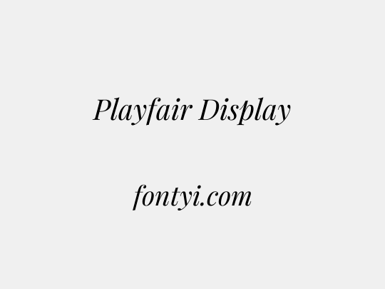 Playfair Display
