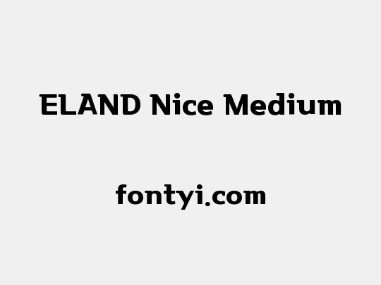 ELAND Nice Medium