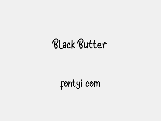 Black Butter