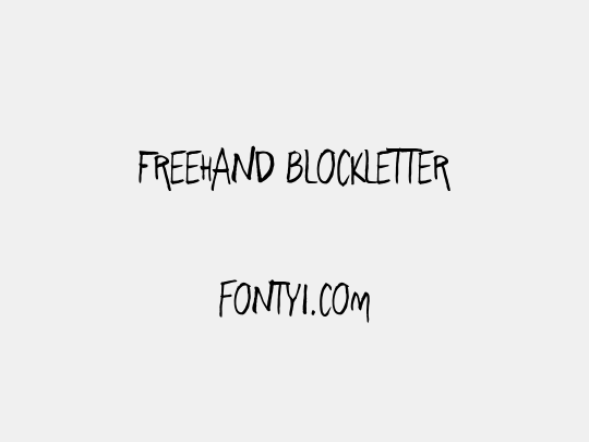 Freehand Blockletter