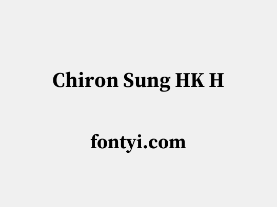 Chiron Sung HK H