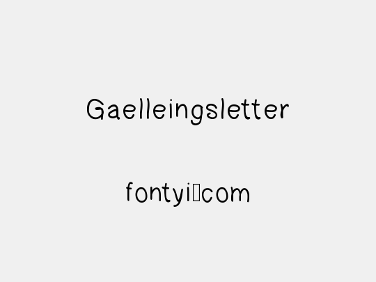 Gaelleingsletter