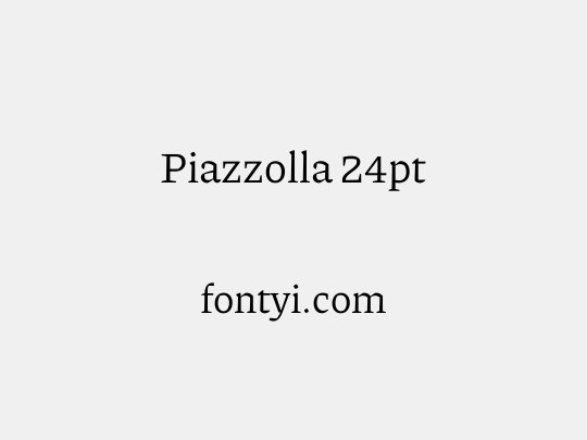 Piazzolla 24pt