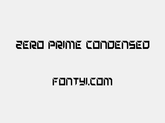 Zero Prime Condensed