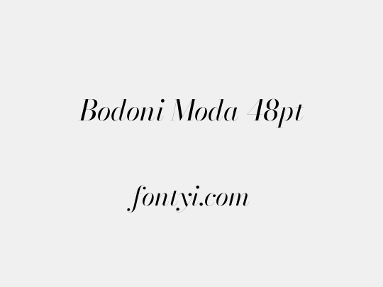Bodoni Moda 48pt