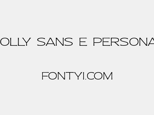 Molly Sans E PERSONAL