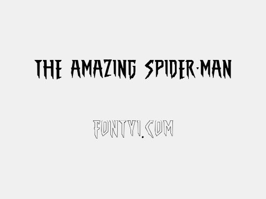 THE AMAZING SPIDER-MAN
