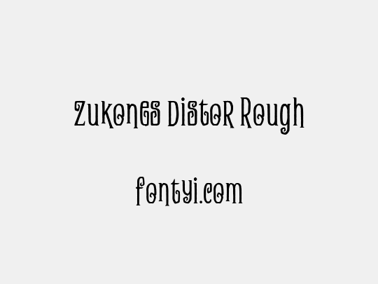 Zukones Distor Rough