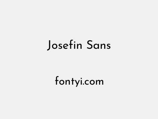 Josefin Sans