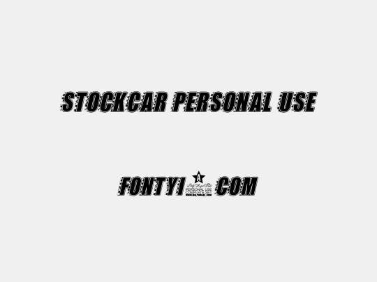 STOCKCAR PERSONAL USE