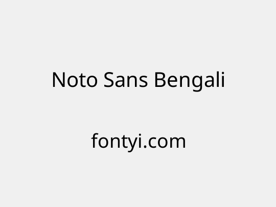 Noto Sans Bengali