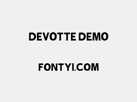 DEVOTTE DEMO