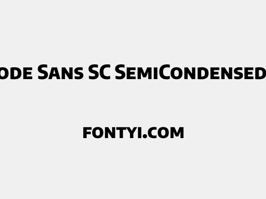 Encode Sans SC SemiCondensed ExtraBold