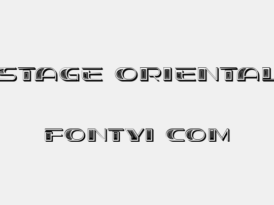 Stage Oriental