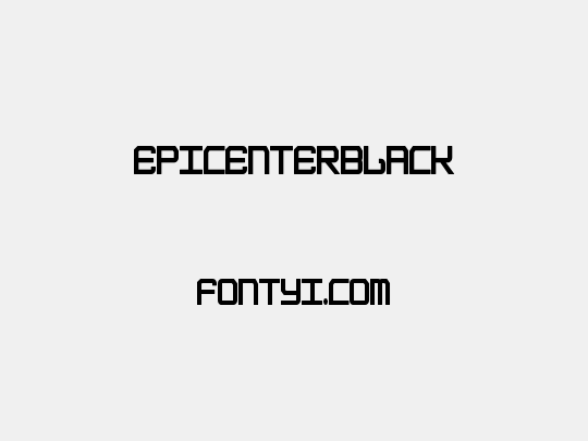 EpicenterBlack