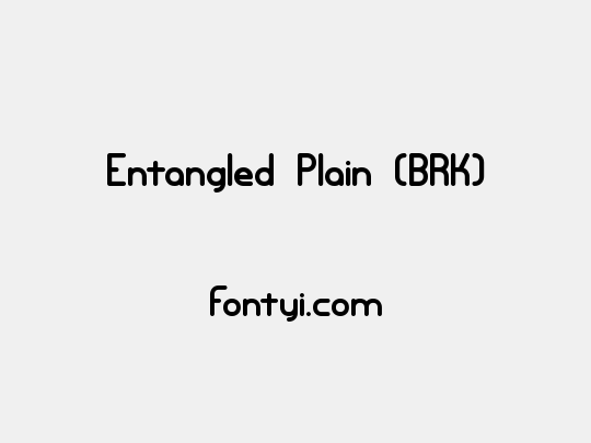 Entangled Plain (BRK)