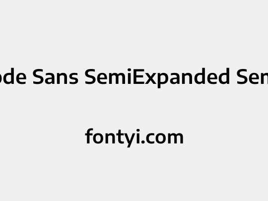 Encode Sans SemiExpanded SemiBold