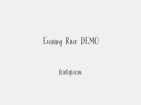 Evening River DEMO