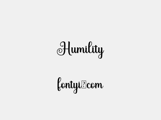Humility