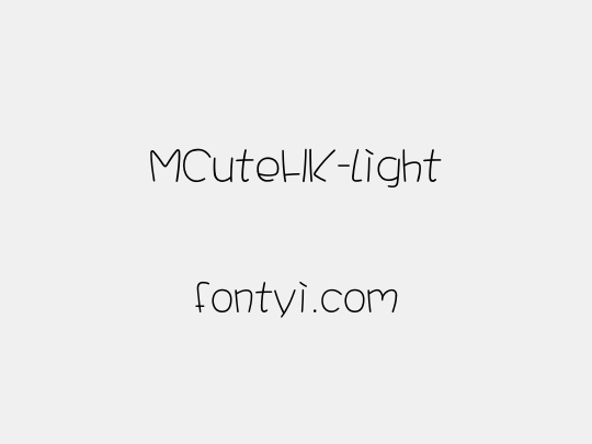 MCuteHK-Light