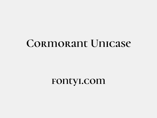 Cormorant Unicase