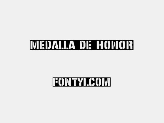 Medalla de Honor
