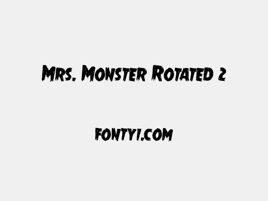 Mrs. Monster Rotated 2