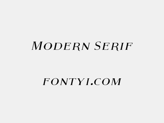 Modern Serif