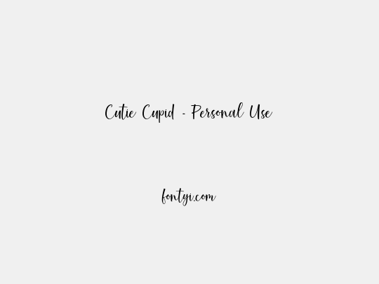 Cutie Cupid - Personal Use