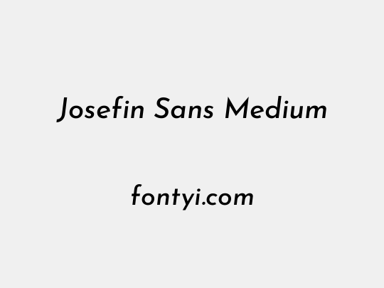 Josefin Sans Medium