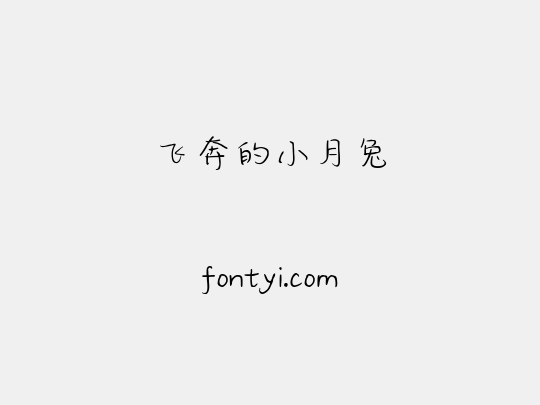 飞奔的小月兔