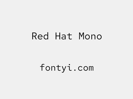 Red Hat Mono
