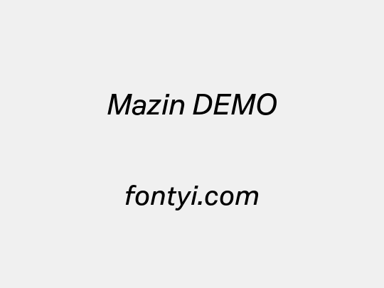 Mazin DEMO