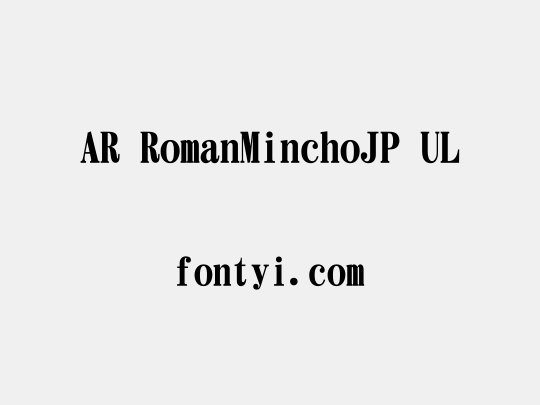 AR RomanMinchoJP UL