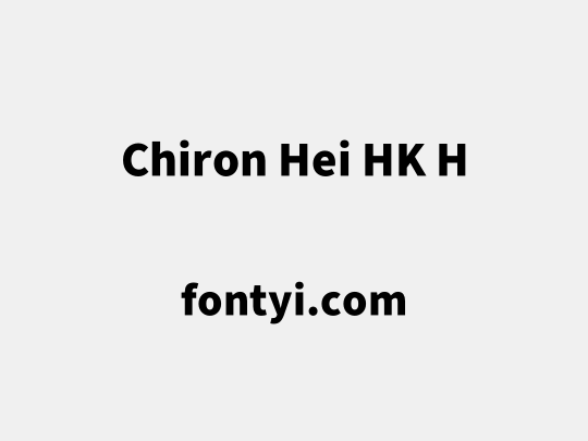 Chiron Hei HK H