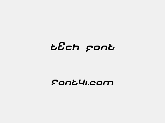 Tech Font