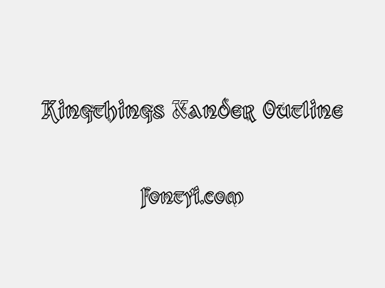 Kingthings Xander Outline